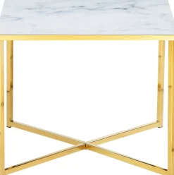 SalesFever Beistelltisch »Caorle Stilvoller Tisch« Elegante Tischplatte in edler Marmoroptik