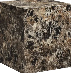 SalesFever Beistelltisch »Design-Tisch für jeden Raum« quadratisch 45x45 cm, in Marmoroptik foliert