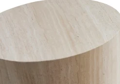 SalesFever Couchtisch »Almeria - Stilvoller Wohnzimmer- und Beistelltisch« Set, 2er Set, 2 Stk. tlg. oval, in Travertinoptik