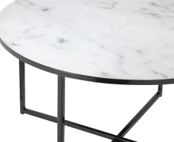 SalesFever Couchtisch »Caorle Coffeetable im eleganten Stil« Elegantes Design mit Marmoroptik-Tischplatte