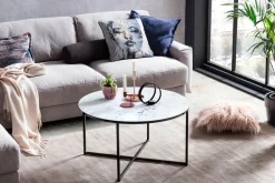 SalesFever Couchtisch »Caorle Coffeetable im eleganten Stil« Elegantes Design mit Marmoroptik-Tischplatte
