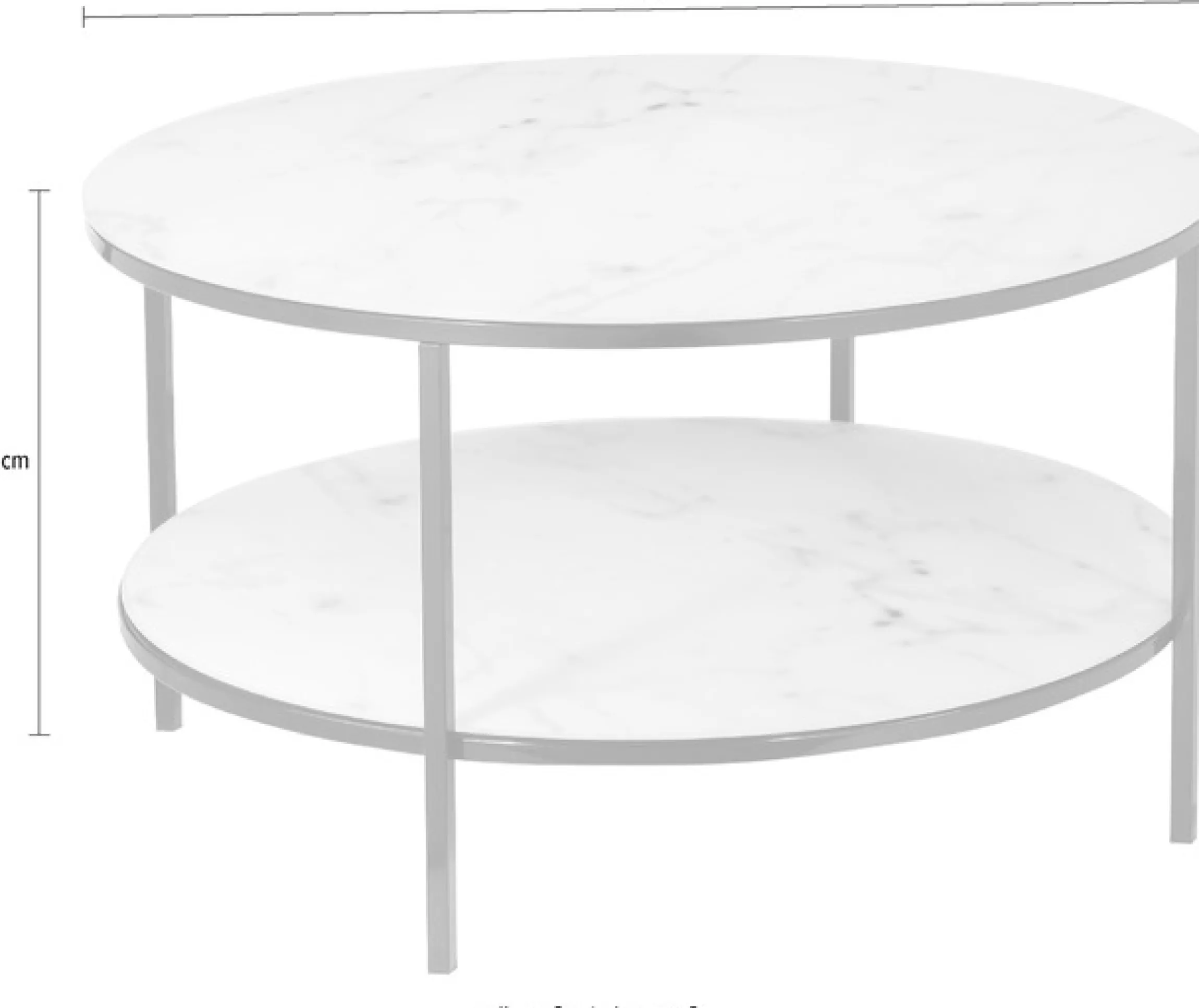 SalesFever Couchtisch »Caorle Coffeetable im minimalistischen Stil« Eleganz trifft Stil: Tischplatten in Marmoroptik