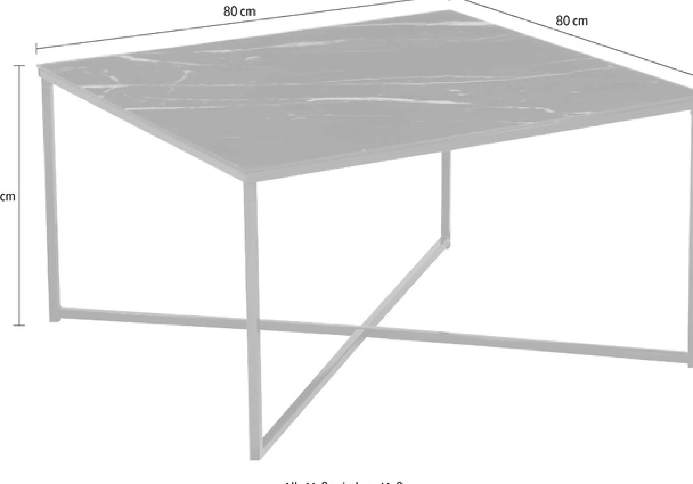 SalesFever Couchtisch »Caorle Coffeetable im eleganten Stil« Eleganz trifft Funktion: Tischplatte in Marmoroptik