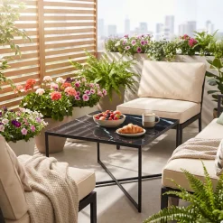 SalesFever Couchtisch »Caorle Coffeetable im eleganten Stil« Eleganz trifft Funktion: Tischplatte in Marmoroptik