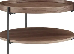 SalesFever Couchtisch »Chicago mit 2 Ablageflächen – moderner Design-Coffee-Table« 1 Stk. tlg. Stilvoller Wohnzimmertisch mit Stauraum, Holz & Metall