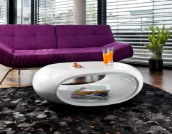 SalesFever Couchtisch »Coffeetable im minimalistischen Stil« komplett aus hochwertigem Fiberglas