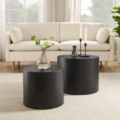 SalesFever Couchtisch »Coffeetable im 2er-Set: Stilvoller Mittelpunkt« 2 Stk. tlg. mit Holzfurnier