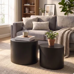 SalesFever Couchtisch »Coffeetable im 2er-Set: Stilvoller Mittelpunkt« 2 Stk. tlg. mit Holzfurnier