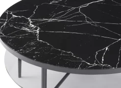 SalesFever Couchtisch »Designer Couchtisch« 1 Stk. tlg. Tischplatte in Marmoroptik