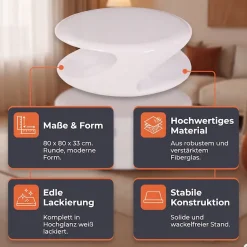 SalesFever Couchtisch »Design-Wohnzimmertisch für stilvolles Wohnen« mit modernem Lounge Charakter