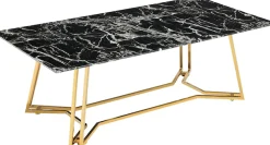 SalesFever Couchtisch »Design-Tisch für Ihr Wohnzimmer« Eleganz trifft auf Luxus: Marmor-Design Tischplatte