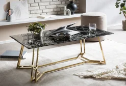 SalesFever Couchtisch »Design-Tisch für Ihr Wohnzimmer« Eleganz trifft auf Luxus: Marmor-Design Tischplatte