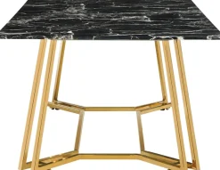 SalesFever Couchtisch »Design-Tisch für Ihr Wohnzimmer« Eleganz trifft auf Luxus: Marmor-Design Tischplatte