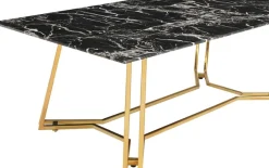 SalesFever Couchtisch »Design-Tisch für Ihr Wohnzimmer« Eleganz trifft auf Luxus: Marmor-Design Tischplatte