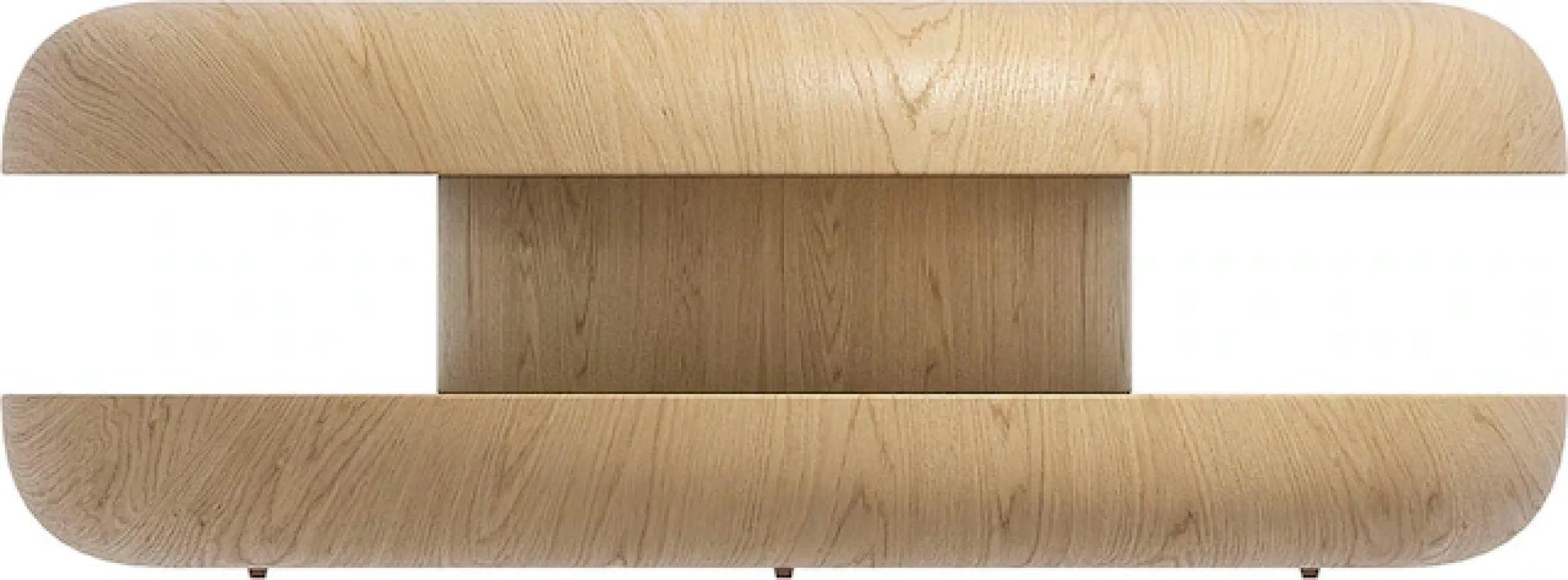 SalesFever Couchtisch »drehbar - runder Design-Wohnzimmertisch aus Holz« 1 Stk. tlg. Stilvoller & moderner Tisch mit Echtholzfurnier, Ø 90 cm