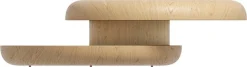 SalesFever Couchtisch »drehbar - runder Design-Wohnzimmertisch aus Holz« 1 Stk. tlg. Stilvoller & moderner Tisch mit Echtholzfurnier, Ø 90 cm