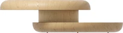 SalesFever Couchtisch »drehbar - runder Design-Wohnzimmertisch aus Holz« 1 Stk. tlg. Stilvoller & moderner Tisch mit Echtholzfurnier, Ø 90 cm