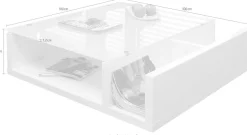 SalesFever Couchtisch »Eleganter Wohnzimmertisch« Praktisch mit integriertem Seiten-Magazinfach