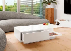 SalesFever Couchtisch »im minimalistischen Stil« Elegante Tischplatte aus robustem Kristallglas