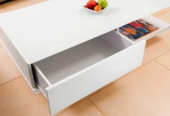 SalesFever Couchtisch »im minimalistischen Stil« Elegante Tischplatte aus robustem Kristallglas