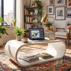 SalesFever Couchtisch »im stilvollen Look« Vollständig aus edlem Fiberglas gefertigt