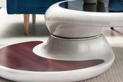 SalesFever Couchtisch »Milano Tisch Trendiges Wohnzimmer-Highlight« Tischplatte: Rundum 360° drehbar!