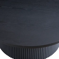 SalesFever Couchtisch »mit Massivholz-Lamellen, Ø 85cm« 1 Stk. tlg. Moderner Wohnzimmertisch aus Holz in natürlichem Look