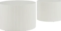 SalesFever Couchtisch »New Orleans stilvoller Couchtisch« Set, 2 Stk. tlg. mit umlaufender Rillenstruktur