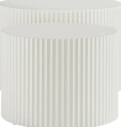 SalesFever Couchtisch »New Orleans stilvoller Couchtisch« Set, 2 Stk. tlg. mit umlaufender Rillenstruktur