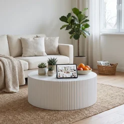 SalesFever Couchtisch »New Orleans Stilvoller Couchtisch« Set, 1 Stk. tlg. mit umlaufender Rillenstruktur