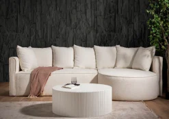 SalesFever Couchtisch »New Orleans Stilvoller Couchtisch« Set, 1 Stk. tlg. mit umlaufender Rillenstruktur
