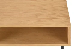 SalesFever Couchtisch »Visby Coffeetableh für stilvolles Wohnen« Eiche Echtholzfurnier