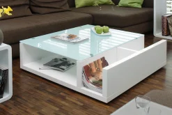 SalesFever Couchtisch »Wohnzimmer-Tisch im skandinavischen Stil« Praktisch mit seitlichem Magazinfach