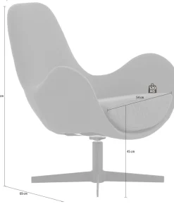 SalesFever Drehsessel »Design-Sessel für Komfort« Moderne Entspannung: Relaxsesse