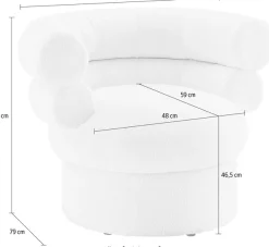 SalesFever Drehsessel »Designer-Drehsessel« 1 Stk. tlg. mit Drehfunktion
