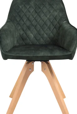 SalesFever Essgruppe »Eleganter Tisch inkl. Stühle« 5-teilige Samtverlours-Sitzgruppe, drehbare Stühle, 180cm Tischbreite