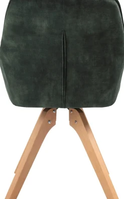 SalesFever Essgruppe »Eleganter Tisch inkl. Stühle« 5-teilige Samtverlours-Sitzgruppe, drehbare Stühle, 180cm Tischbreite