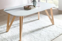 SalesFever Essgruppe »Eleganter Tisch inkl. Stühle« 5-teilige Samtverlours-Sitzgruppe, drehbare Stühle, 180cm Tischbreite