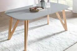 SalesFever Essgruppe »Stilvolle Sitzgruppe« 5-teiliges Set: Samtverlours-Stühle, 180° drehbar, Tischbreite 180 cm
