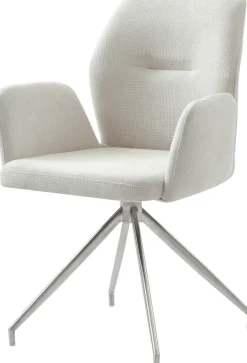 SalesFever Essgruppe »Stilvolle Tischgruppe« Set, 5 Stk. tlg. 5-teiliges Set: Tischplatte mit Baumkante, rostfreies Edelstahlgestell