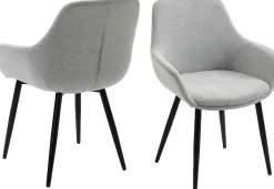 SalesFever Essgruppe »- stilvolles Design« Set, 5 Stk. tlg. 5-teiliges Set mit authentischer Baumkanten-Tischplatte
