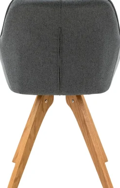 SalesFever Essgruppe »Växjö - Elegant gestaltete Sitzgruppe« Set, 5 Stk. tlg. bestehend aus 4 modernen Polsterstühlen und einem 180 cm breiten Tisch