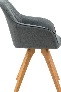 SalesFever Essgruppe »Växjö - Elegant gestaltete Sitzgruppe« Set, 5 Stk. tlg. bestehend aus 4 modernen Polsterstühlen und einem 180 cm breiten Tisch