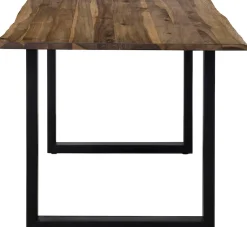 SalesFever Esstisch »Design Esstisch für stilvolles Ambiente« mit echter Baumkante