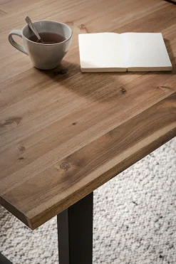 SalesFever Esstisch »Design Esstisch für stilvolles Ambiente« mit echter Baumkante
