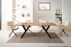 SalesFever Esstisch »Designertisch für Mahlzeiten« Massivholz geölt und zweifach gewachst