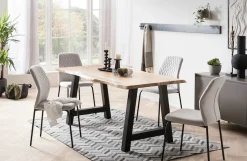 SalesFever Esstisch »Designer-Tisch für stilvolle Mahlzeiten« Zweifach gewachstes, geöltes Massivholz