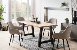 SalesFever Esstisch »Designer-Tisch für stilvolle Mahlzeiten« Zweifach gewachstes, geöltes Massivholz