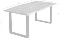 SalesFever Esstisch »Eleganter Tisch für gemütliche Mahlzeiten« Geölt und zweifach gewachstes Massivholz