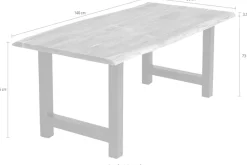 SalesFever Esstisch »Minimalistischer Tisch« Geölt und doppelt gewachstes Massivholz